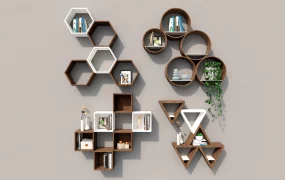 Wall Mounted Bookshelf