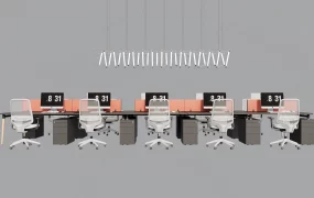 Long Office Workstation Desk