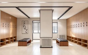 Spacious Modern Locker Room Design SketchUp 3D Model