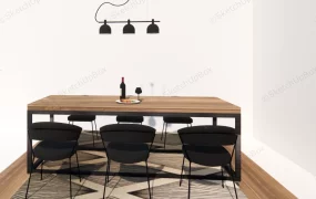 Rustic Industrial Dining Set