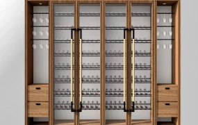 Wooden Wine Racks Cabinet