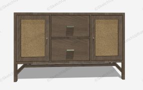 Rustic Wood Sideboard