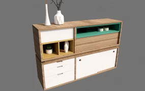 Small Wooden Sideboard