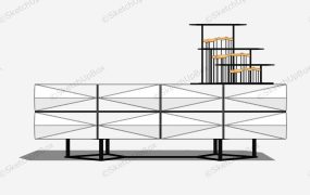 Modern Design White TV Cabinet