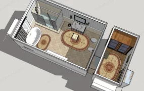 Bathroom With Dressing Area