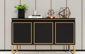 Black Accent Cabinet