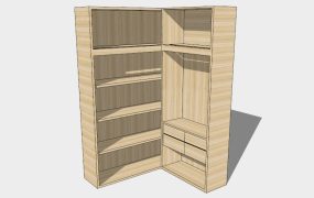 Small Corner Closet Idea
