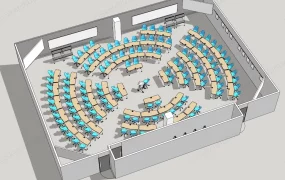Circular Lecture Hall Seating Layout