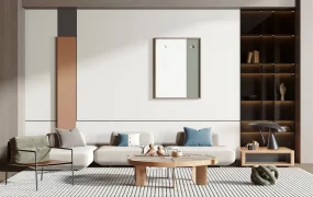 Contemporary Japandi Style Living Room