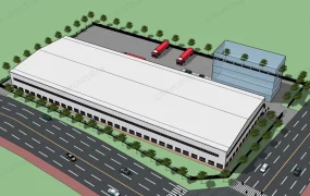 Modern Factory Building