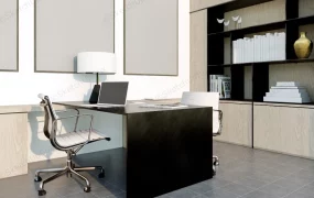 Office Desk And Wall Unit