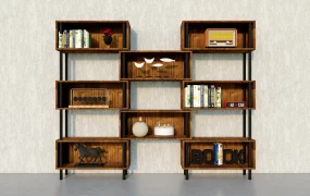 Rustic Industrial Bookcase