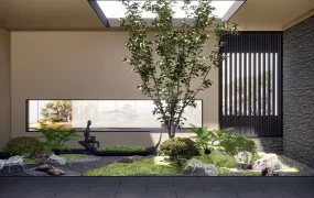 Indoor Garden With Skylight