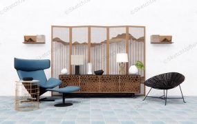 Asian Home Accent Wall Ideas