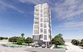 Glass Apartment Building