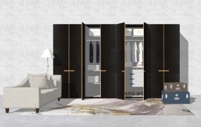 Black Closet Dressing Room Wardrobe