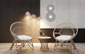 Living Room Wicker Accent Chairs