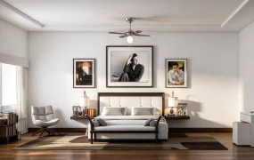 Modern Contemporary Masculine Bedroom Suite Scene