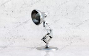 Brushed Steel Desk Lamp