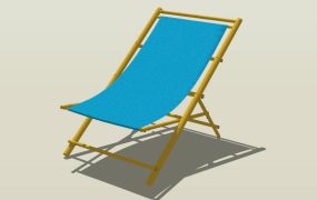Outdoor Bamboo Deck Chair