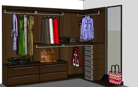 L-shaped Closet Design