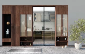 Living Room Storage Cabinet With Doors