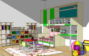 Bunk Bed Kids Room Decorating