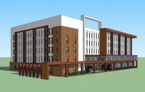 Red Brick Office Building Architecture