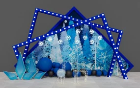 Winter Themed Decor Installation