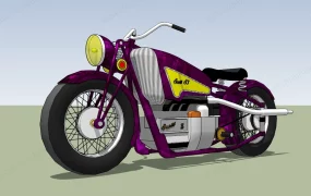 Purple Motorbike