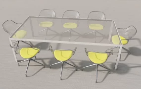 Glass Conference Table With Chairs