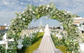 Outdoor Backyard Wedding Venue