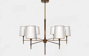 Modern Brass Chandelier