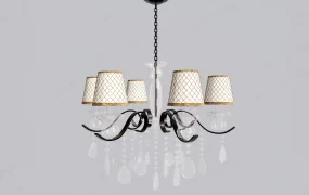 Metal Chandelier With Drop