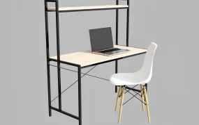 Industrial Home Office Desk And Chair