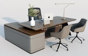 Executive Office Desk & Chairs