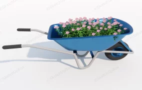 Wheelbarrow Flower Planter Idea