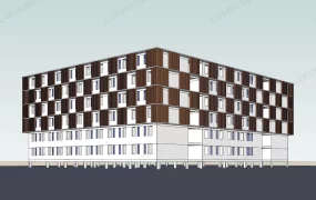 Tube Shaped Apartment Building