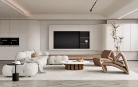 Minimal Neutral Living Room Ideas
