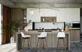 Industrial Style Kitchen With Island