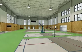 Indoor Basketball Court & Badminton Hall