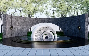 Large Outdoor Water Fountain Sculpture