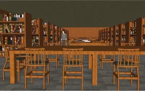Traditional Public Library Interior Design