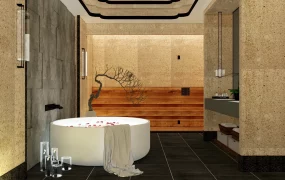 Bathroom With Sauna Design