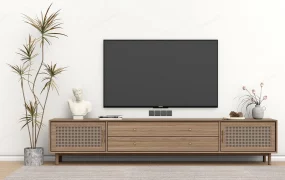Modern Solid Wood TV Stand