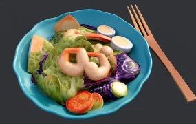 Shrimp And Vegetable Salad