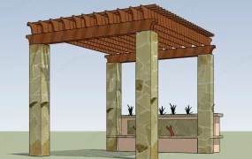 Pergola With Planter