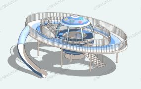 Ball Shaped Spaceship Playground