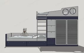 Kids Loft Bed With Storage