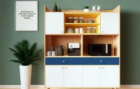 Scandinavian Modular Kitchen Buffet Hutch